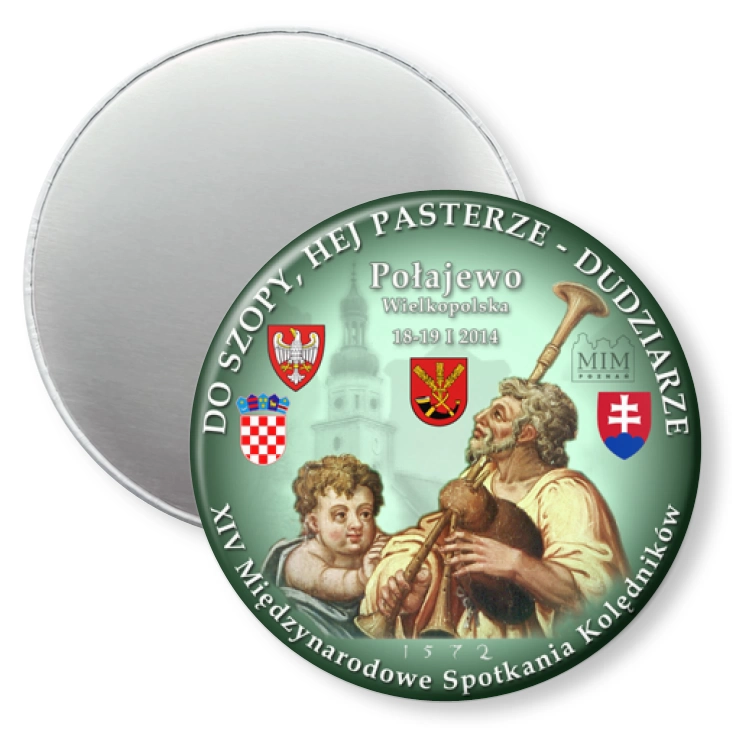 przypinka magnes Dudziarze 2014