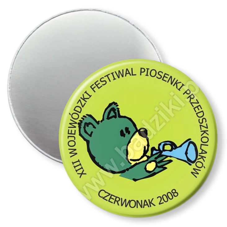 przypinka magnes Festiwal Piosenki Przedszkolaków