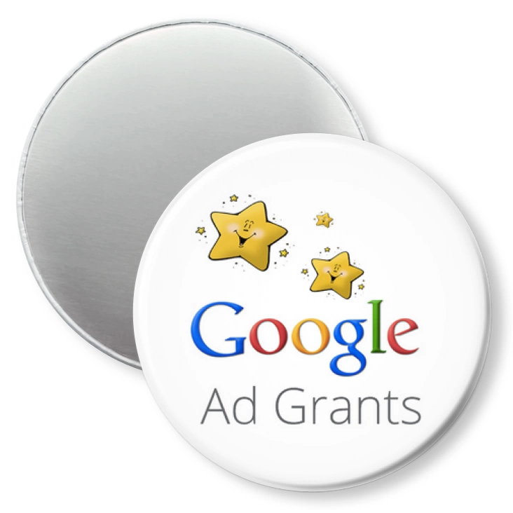przypinka magnes Google Ad Grants