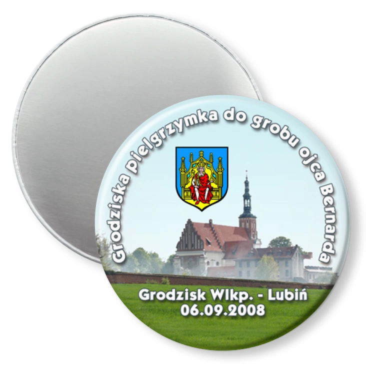 przypinka magnes Grodziska pielgrzymka do grobu ojca Bernarda