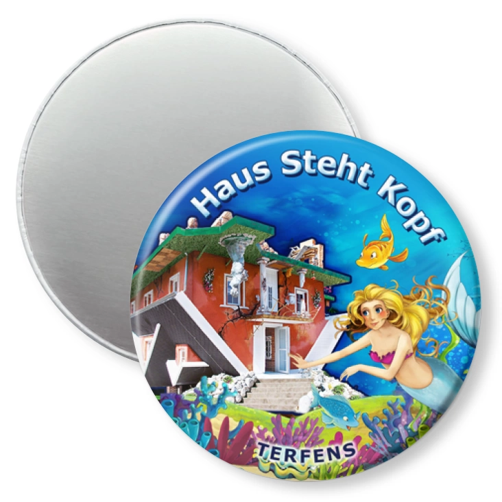 przypinka magnes Haus Steht Kopf
