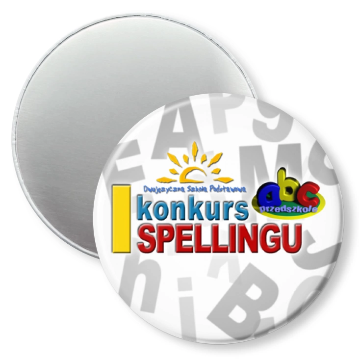 przypinka magnes I konkurs spellingu
