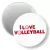Przypinka magnes I love volleyball