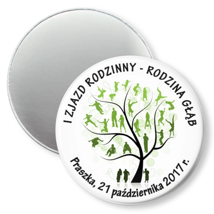 przypinka magnes I Zjazd Rodzinny - Rodzina Głąb