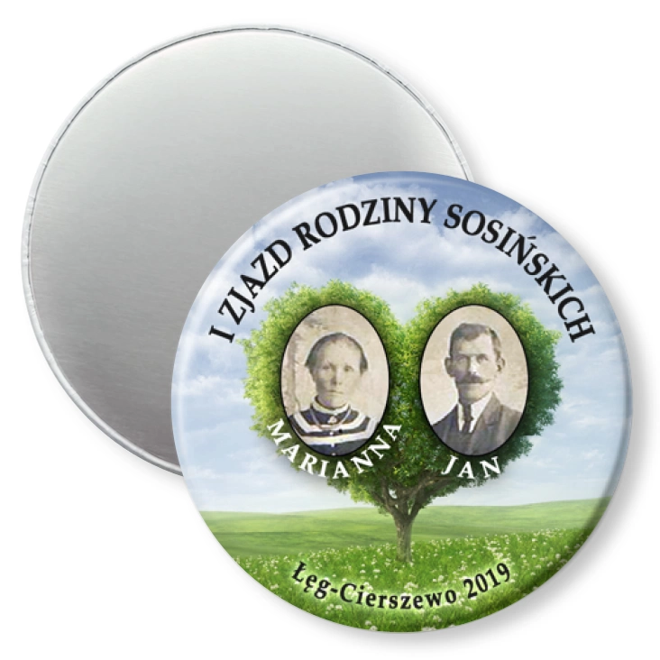 przypinka magnes I Zjazd Rodziny Sosińskich