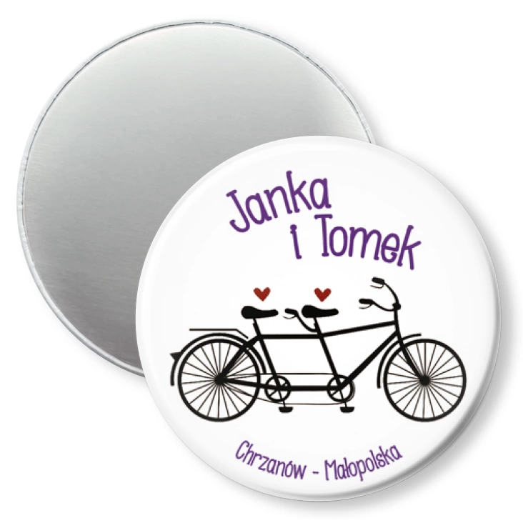 przypinka magnes Janka i Tomek