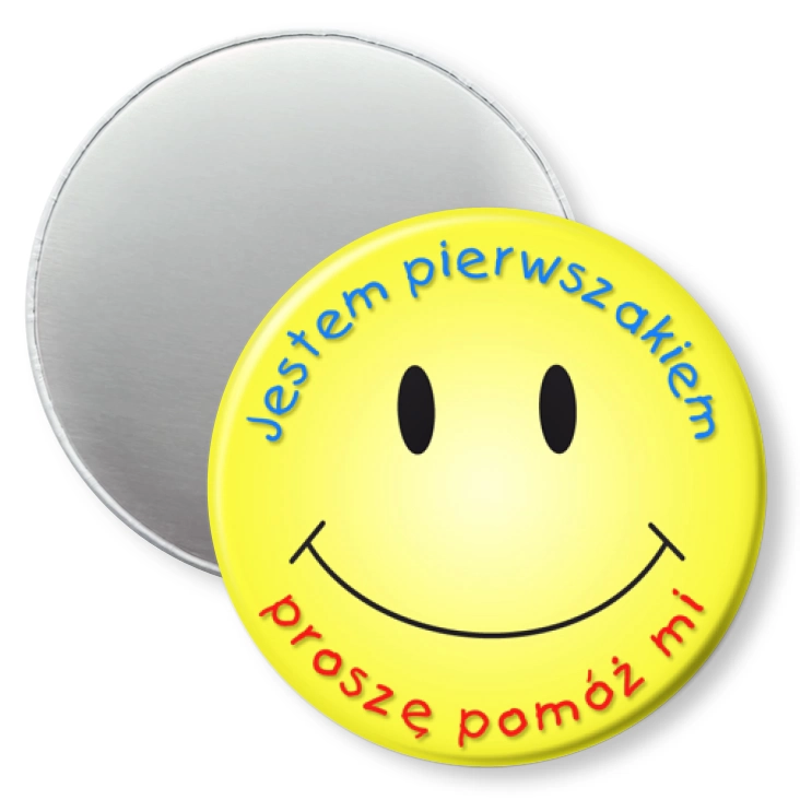 przypinka magnes Jestem pierwszakiem