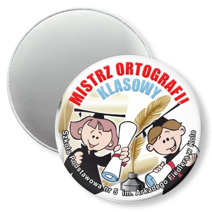 przypinka magnes Klasowy Mistrz Ortografii