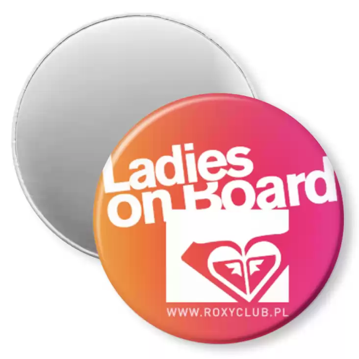 przypinka magnes Ladies On Board