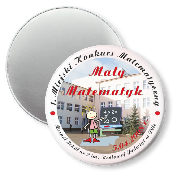 przypinka magnes Mały Matematyk