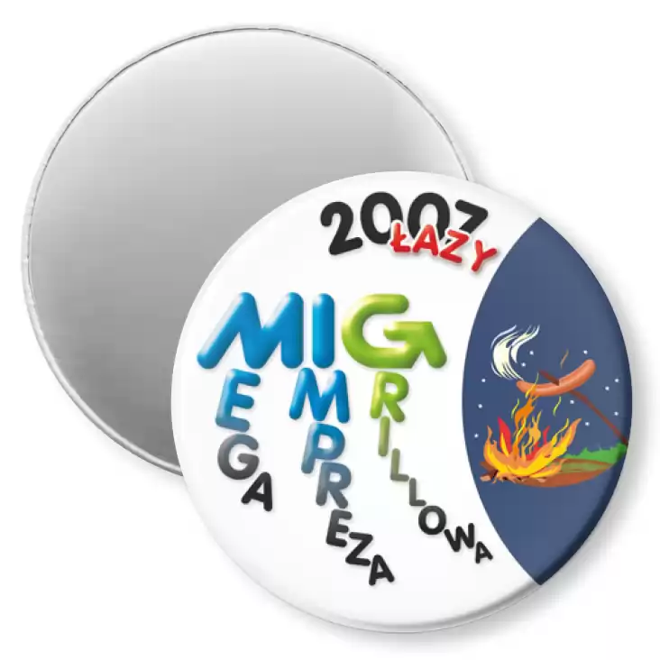 przypinka magnes MIG 2007 - Mega Impreza Grillowa