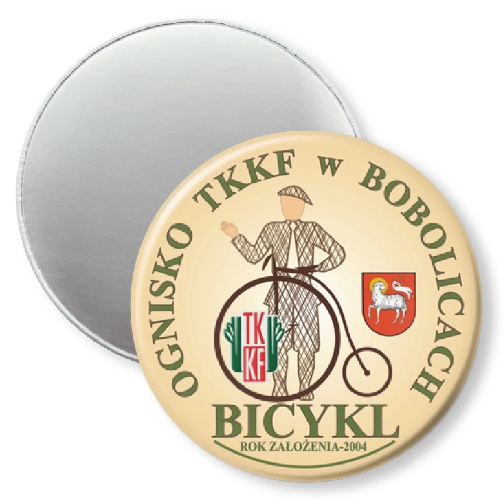 przypinka magnes Ognisko TKKF Bobolice