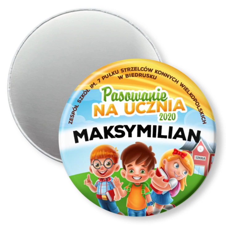 przypinka magnes Pasowanie na ucznia