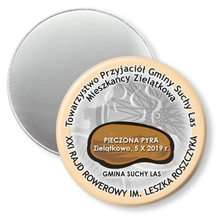 przypinka magnes Pieczona Pyra 2019