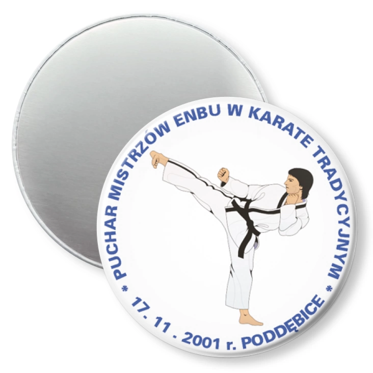 przypinka magnes Puchar Mistrzów Enbu w Karate Tradycyjnym