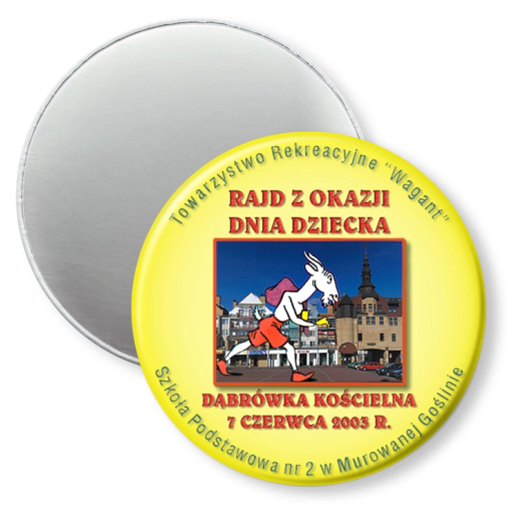 przypinka magnes Rajd Z Okazji Dnia Dziecka - Dąbrówka Kościelna