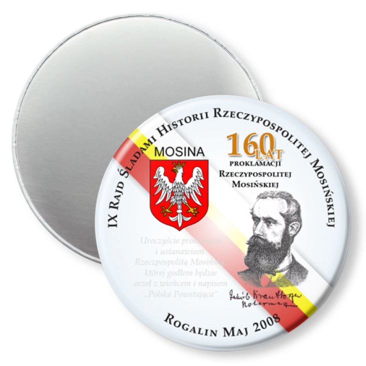 przypinka magnes Śladami Historii Rzeczypospolitej Mosińskiej