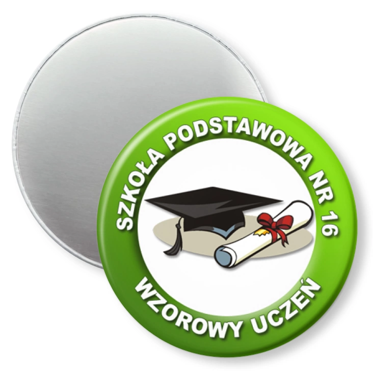 przypinka magnes SP 16 - wzorowy uczeń