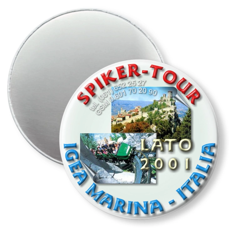 przypinka magnes Spiker-Tour Italia