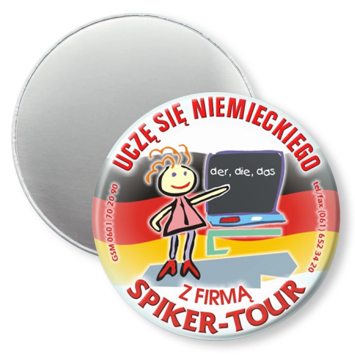 przypinka magnes Spiker-Tour
