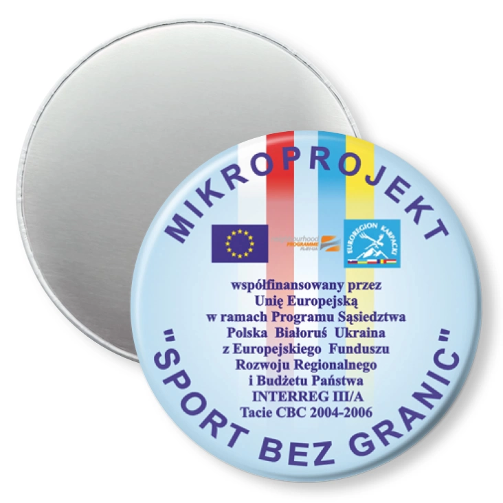 przypinka magnes Sport bez granic