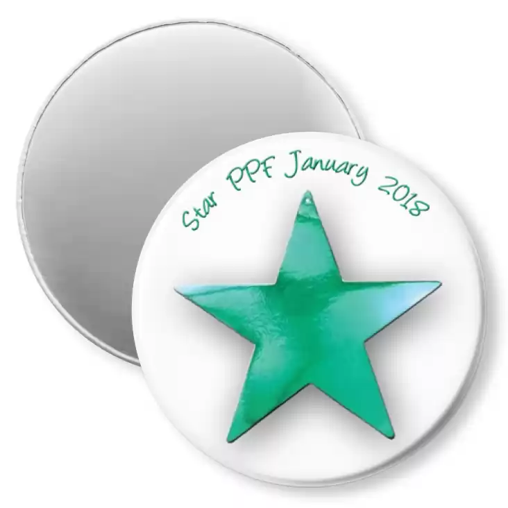 przypinka magnes Star PPF January 2018