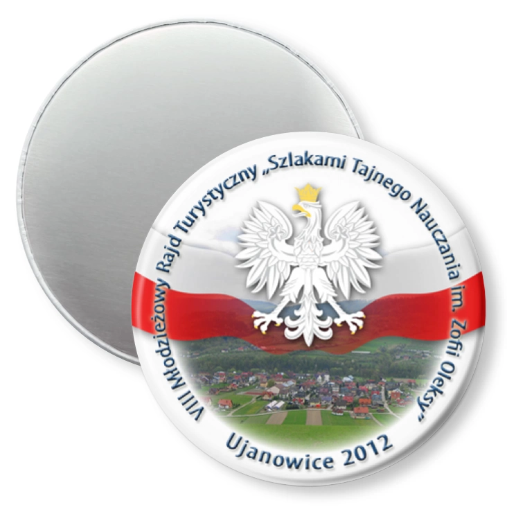 przypinka magnes Szlakami Tajnego Nauczania im. Zofii Oleksy 2012