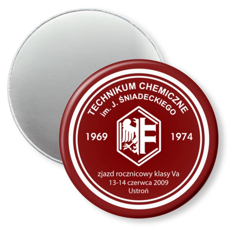 przypinka magnes Technikum Chemiczne w Chorzowie