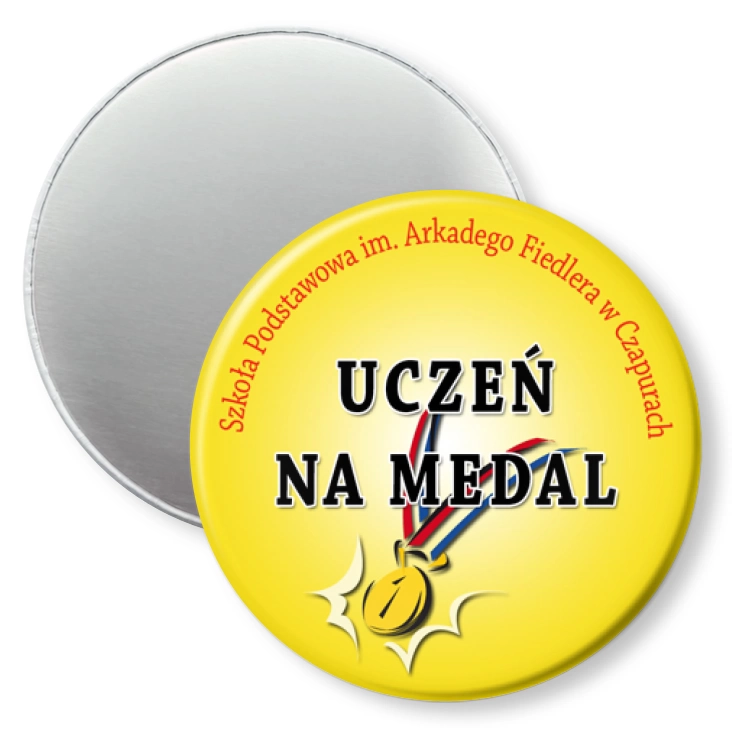 przypinka magnes Uczeń na medal