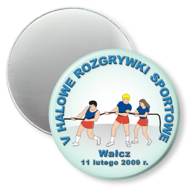 przypinka magnes V Halowe Rozgrywki Sportowe