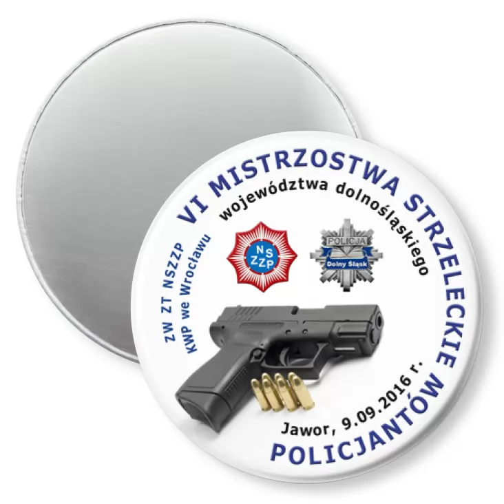 przypinka magnes VI Mistrzostwa Strzeleckie Policjantów