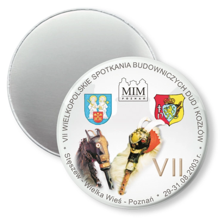 przypinka magnes VII Wielkopolskie Spotkania Budowniczych Dud i Kozłów