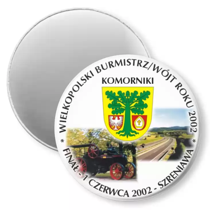 przypinka magnes Wielkopolski Burmistrz/Wójt Roku 2002