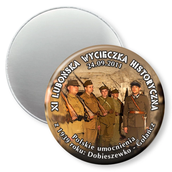 przypinka magnes XI Lubońska Wycieczka Historyczna