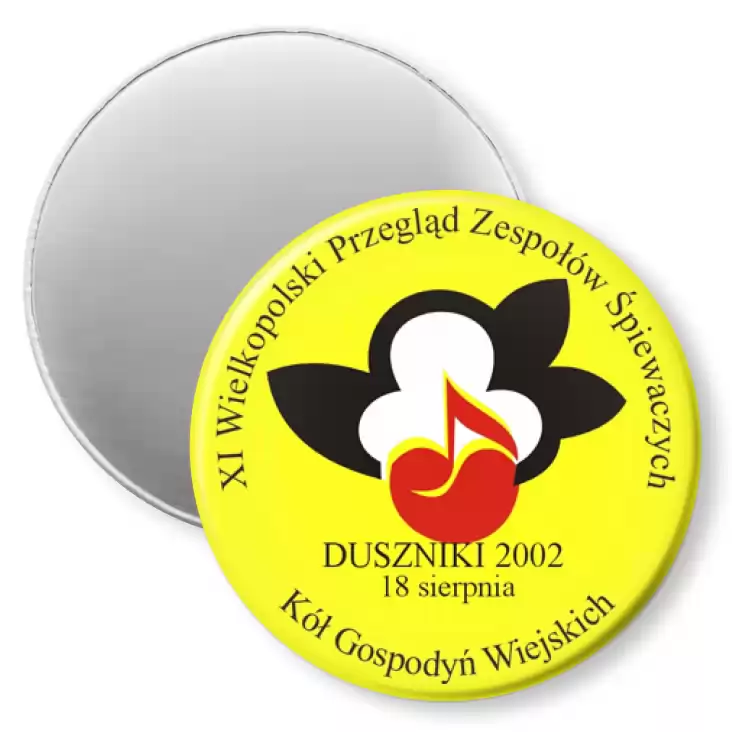 przypinka magnes XI Wielkopolski Przegląd Zespołych Śpiewaczych -Duszniki 2002