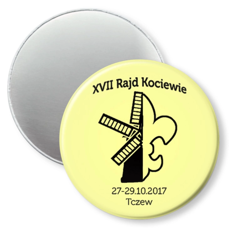 przypinka magnes XVII Rajd Kociewie