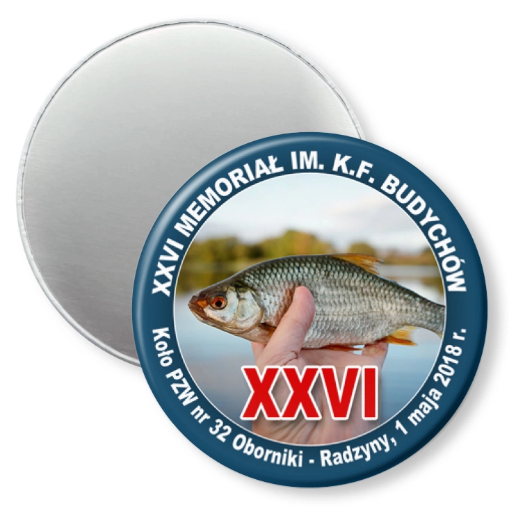 przypinka magnes XXVI Memoriał K.F. Budychów