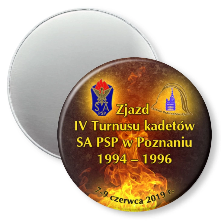 przypinka magnes Zjazd IV Turnusu kadetów