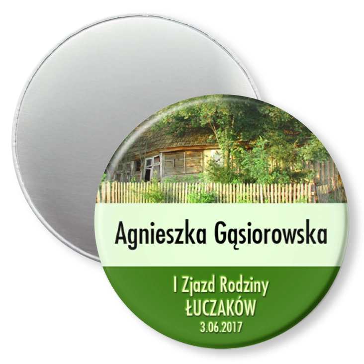 przypinka magnes 1 zjazd rodziny Łuczaków