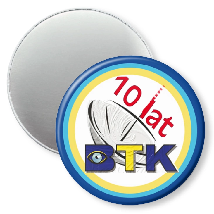 przypinka magnes 10 lat BTK