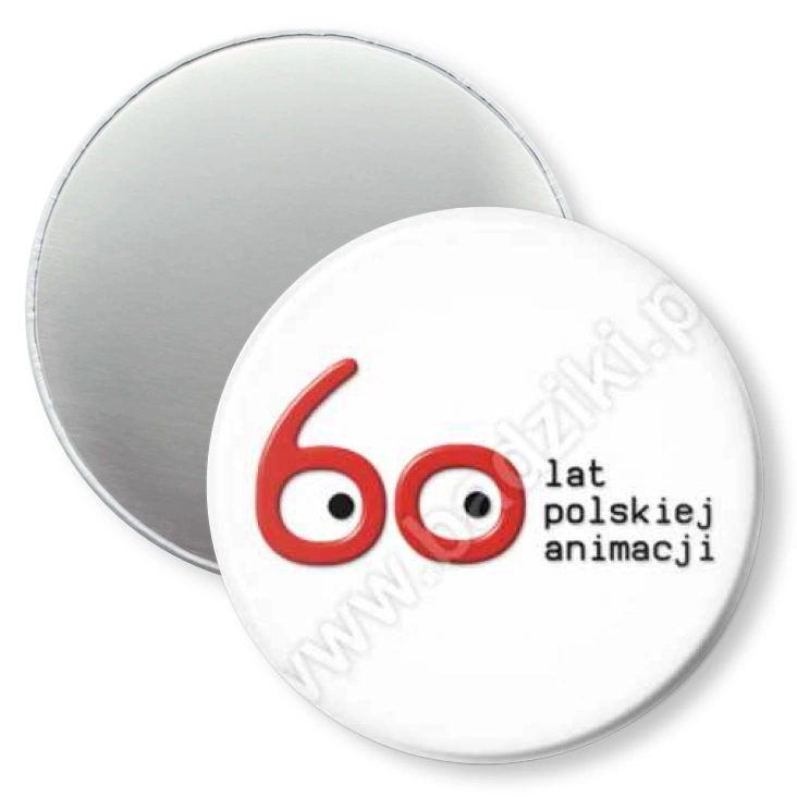przypinka magnes 60 lat Polskiej Animacji