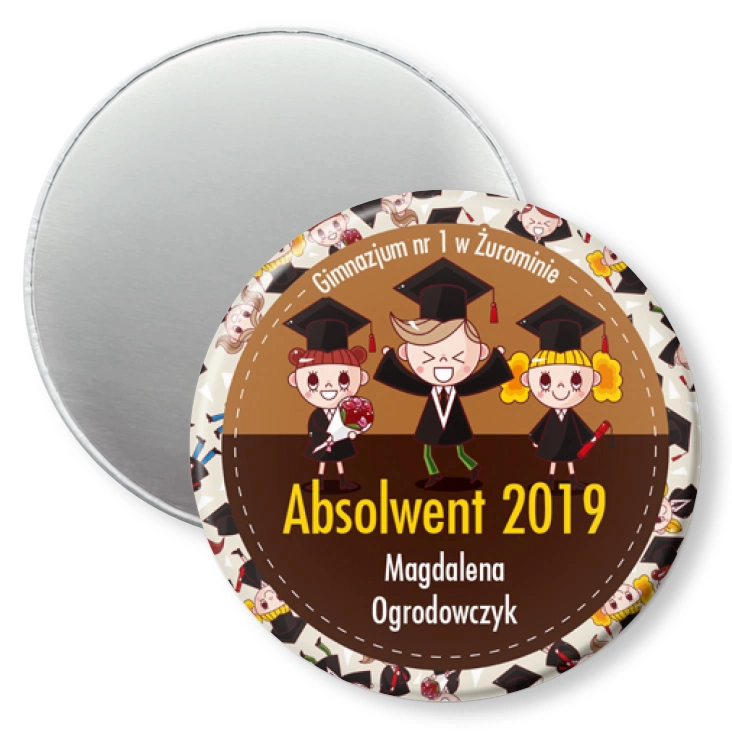 przypinka magnes Absolwent 2019