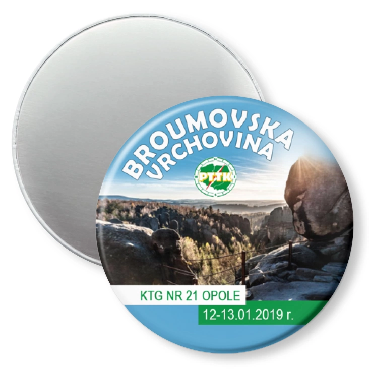 przypinka magnes BROUMOVSKA VRCHOVINA