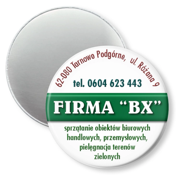 przypinka magnes Firma BX