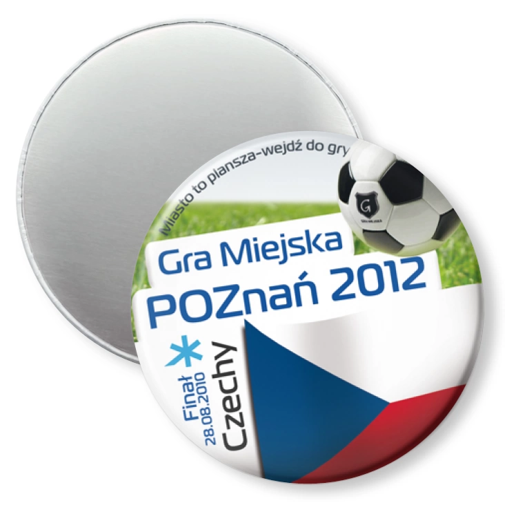 przypinka magnes Gra Miejska - Poznań 2012 - Czechy