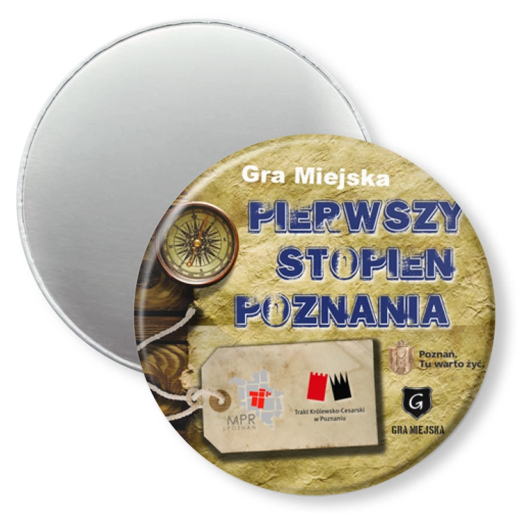 przypinka magnes Gra Miejska Poznań