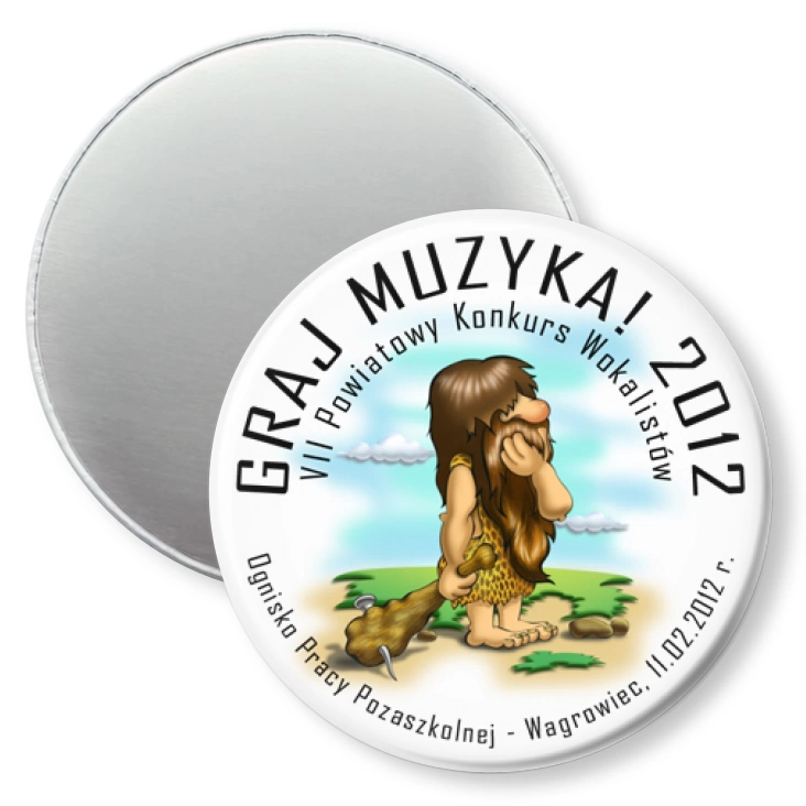przypinka magnes Graj Muzyka! 2012