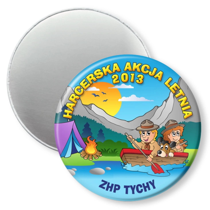 przypinka magnes Harcerska Akcja Letnia 2013