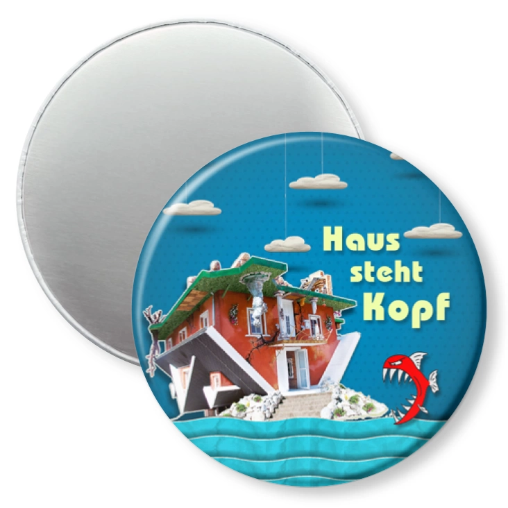 przypinka magnes Haus Steht Kopf