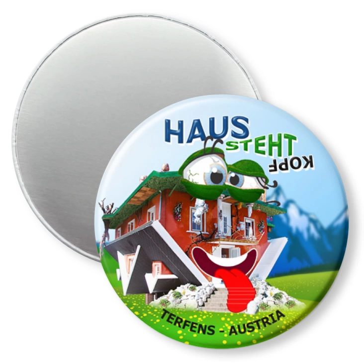 przypinka magnes Haus Steht Kopf